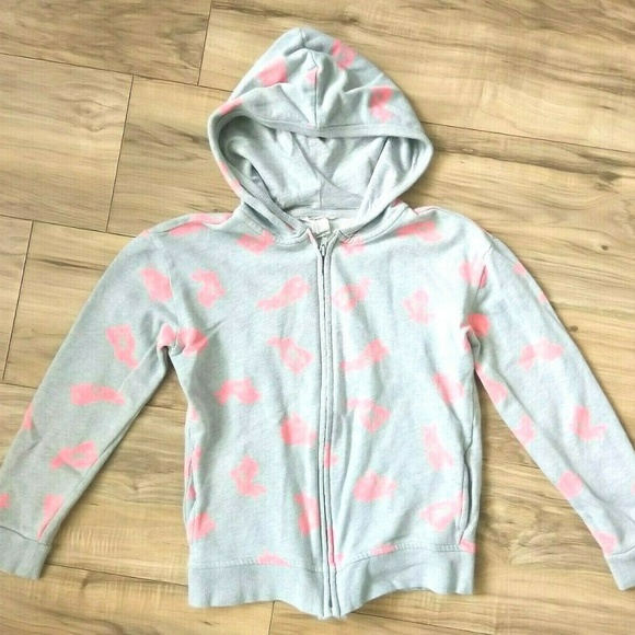 Forever 21 Other - Forever 21 Girls Pink Bunnies Rabbits Hoodie Sz M
